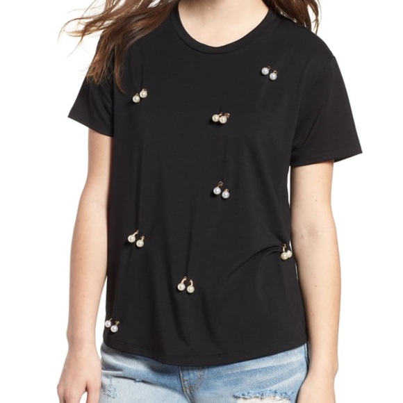 Nordstrom Tops - NWT Nordstrom Faux Pearl Tee